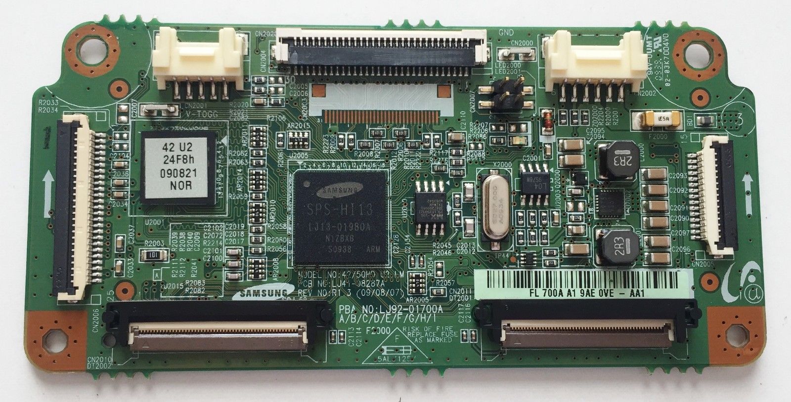 T-CON FÜR SAMSUNG PS42B451B2W 42 "PLASMA LJ92-01700A LJ41-08287A